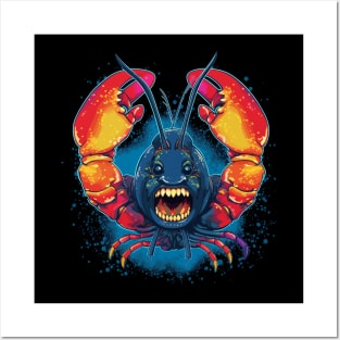 Lobster Smiling Posters and Art